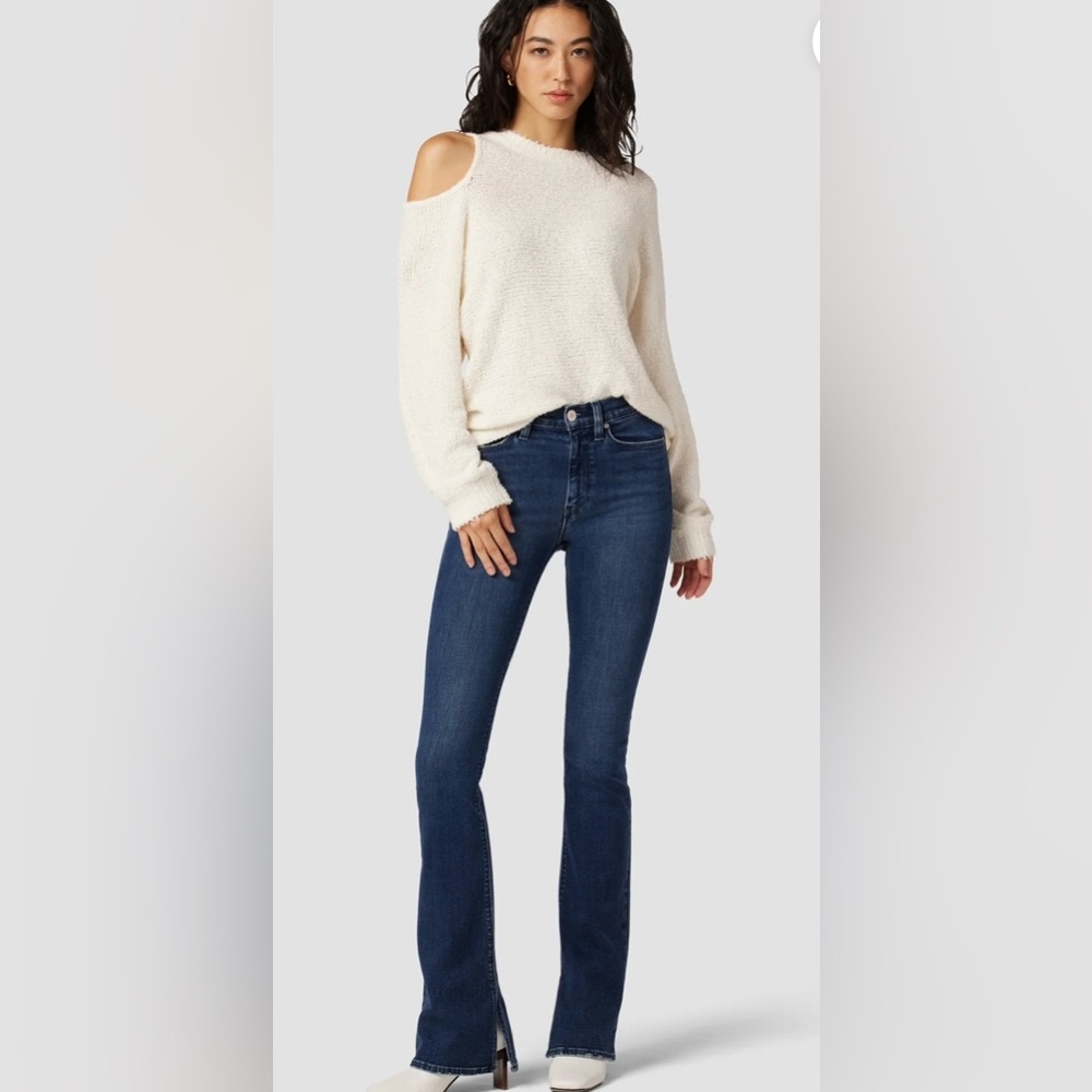 NWT Hudson Jeans Barbara High-Rise Bootcut Jean w/ Slit Hem - Picture 4 of 9